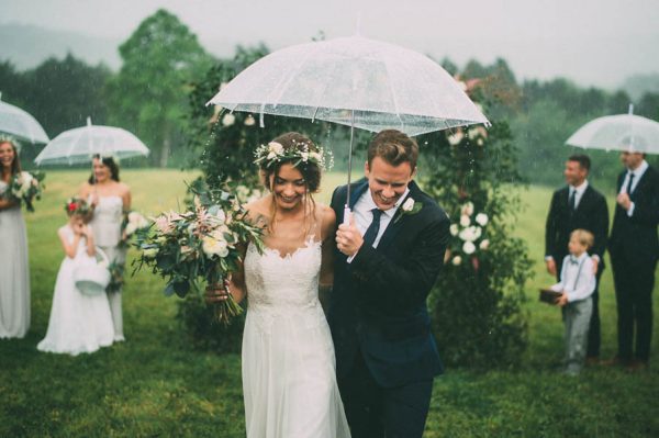 Rain wedding